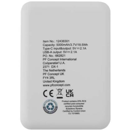 Asama 5000 mAh Type-C recycled plastic power bank