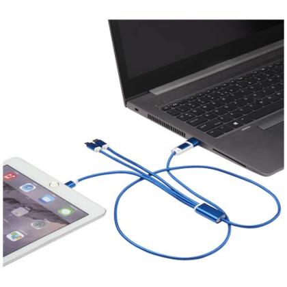 Versatile 5-1 recycled aluminium charging cable