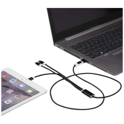 Versatile 5-1 recycled aluminium charging cable