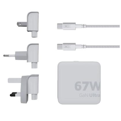 Xtorm XVC2067 GaN Ultra 67W travel charger with 100W USB-C PD cable