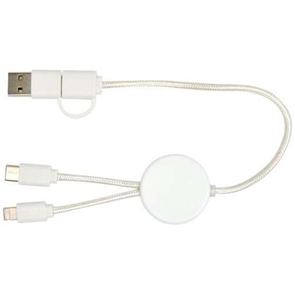 Citala 5-in-1 recycled plastic 30 cm data sync and 27W fast charge cable
