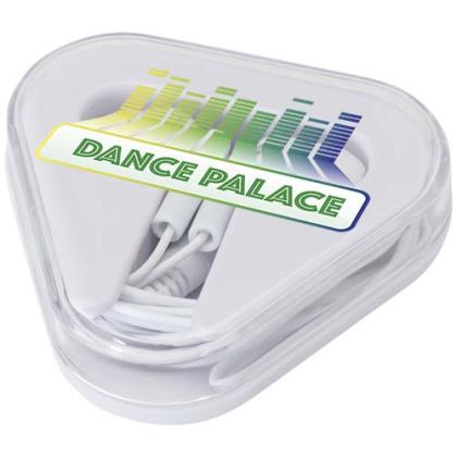 Rebel earbuds with recycled plastic storage box