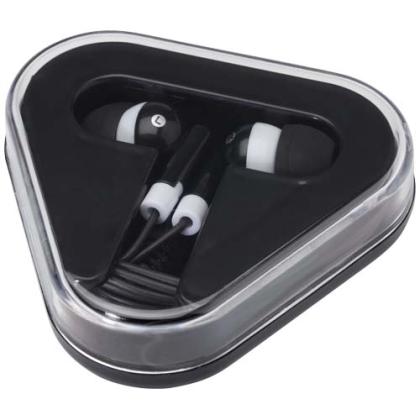 Rebel earbuds with recycled plastic storage box