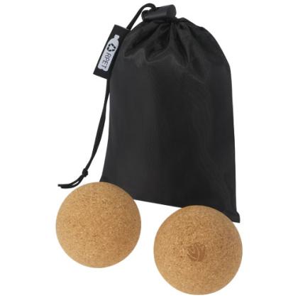 Trikona cork yoga ball - set of 2