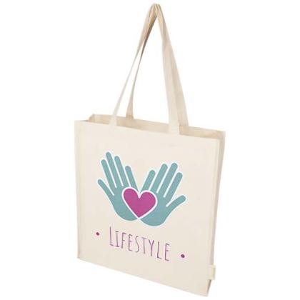 Orissa 180 g/m² organic full gusset tote bag 14L