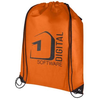 Evergreen GRS recycled non-woven drawstring bag 5L