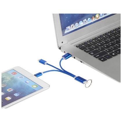 Metal 3-in-1 charging cable with keychain Metal 3-in-1 charging cable with keychain