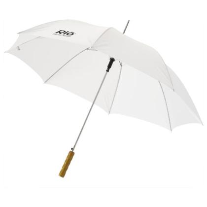 Lisa 23" auto open umbrella with wooden handle
