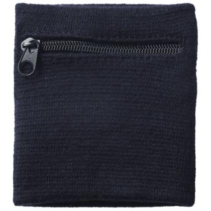 Brisky performance wristband with zippered pocket