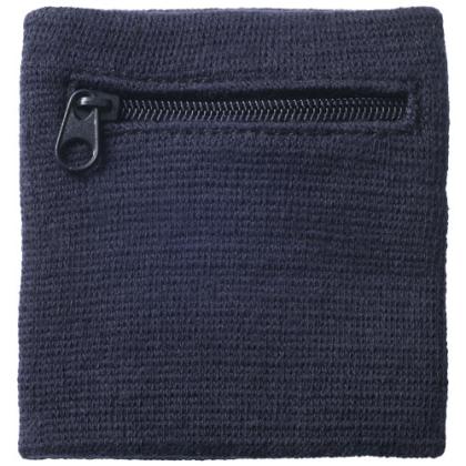 Brisky performance wristband with zippered pocket