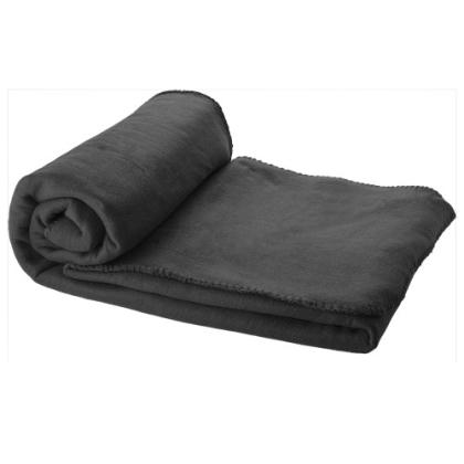 Huggy fleece plaid blanket with carry pouch 150x120 cm