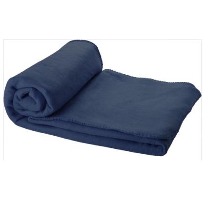 Huggy fleece plaid blanket with carry pouch 150x120 cm