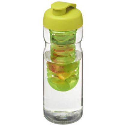 H2O Active&reg; Base 650 ml flip lid sport bottle & infuser