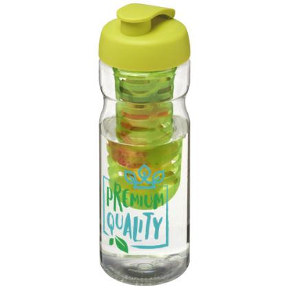 H2O Active&reg; Base 650 ml flip lid sport bottle & infuser