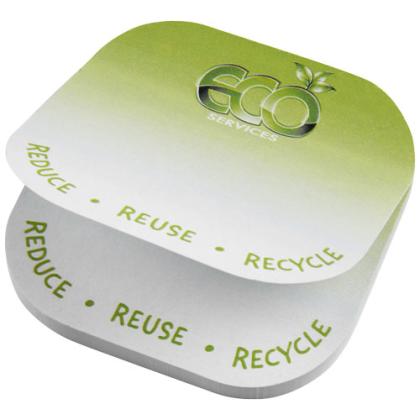 Sticky-Mate® square-shaped recycled sticky notes with rounded corners