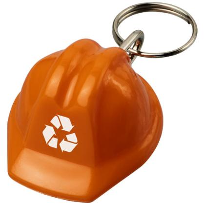 Kolt hard hat-shaped recycled keychain