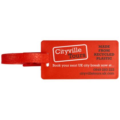 River recycled window luggage tag