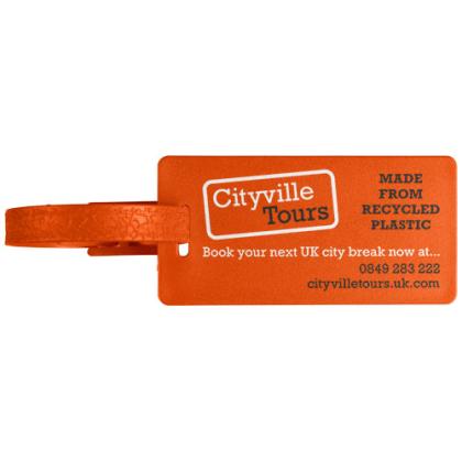 River recycled window luggage tag