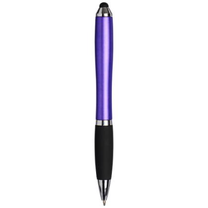 Curvy stylus ballpoint pen