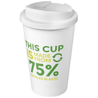 Americano® Eco 350 ml recycled tumbler with spill-proof lid