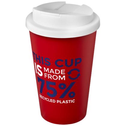 Americano® Eco 350 ml recycled tumbler with spill-proof lid
