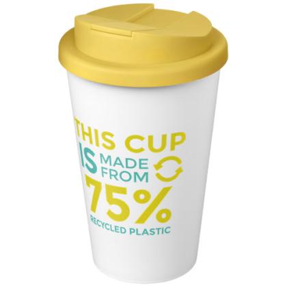 Americano® Eco 350 ml recycled tumbler with spill-proof lid