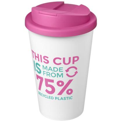 Americano® Eco 350 ml recycled tumbler with spill-proof lid