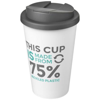 Americano® Eco 350 ml recycled tumbler with spill-proof lid