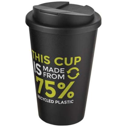 Americano® Eco 350 ml recycled tumbler with spill-proof lid