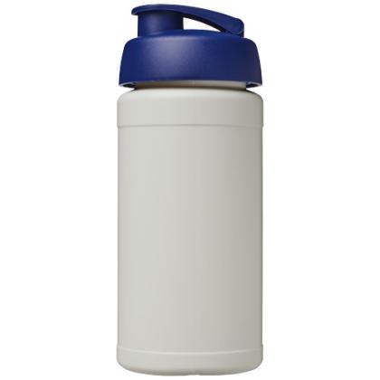Baseline 500 ml recycled sport bottle with flip lid