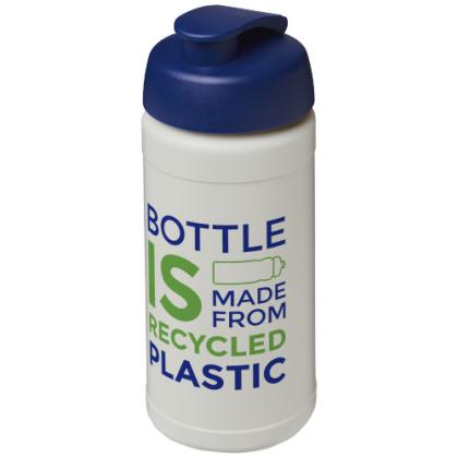 Baseline 500 ml recycled sport bottle with flip lid