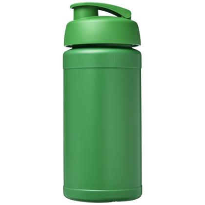 Baseline 500 ml recycled sport bottle with flip lid