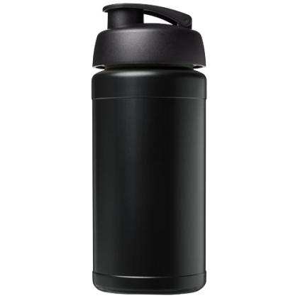Baseline 500 ml recycled sport bottle with flip lid