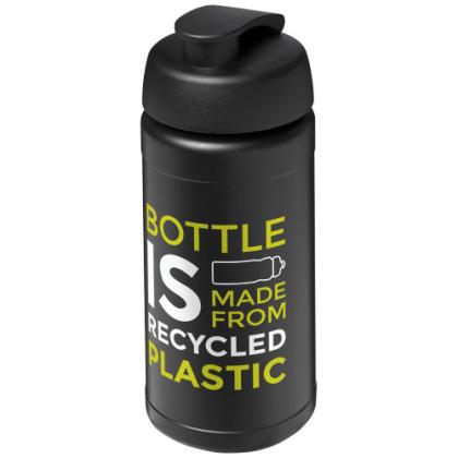 Baseline 500 ml recycled sport bottle with flip lid