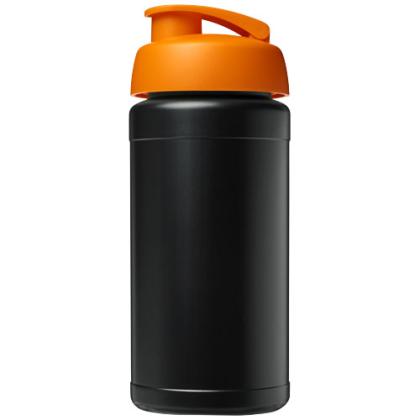 Baseline 500 ml recycled sport bottle with flip lid