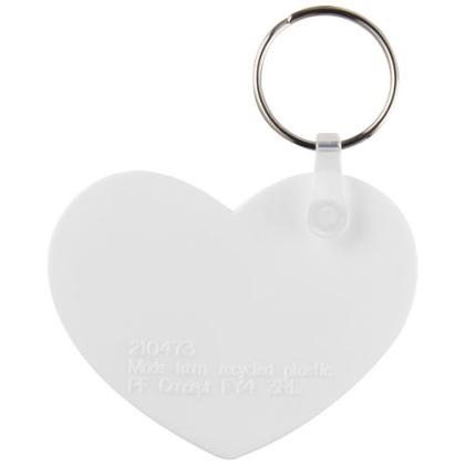 Tait heart-shaped recycled keychain