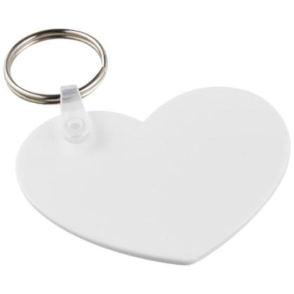 Tait heart-shaped recycled keychain