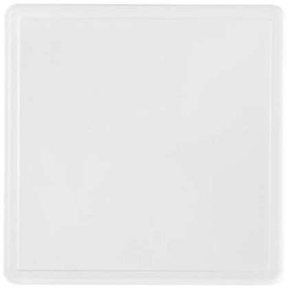 Ellison square plastic coaster with paper insert