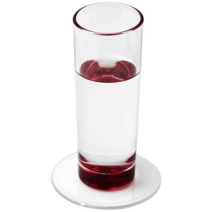 Renzo round plastic coaster