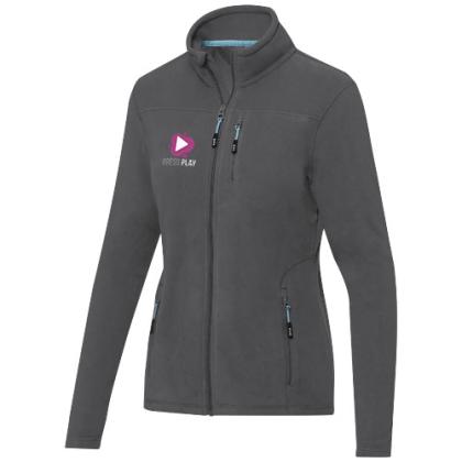Amber women's GRS recycled full zip fleece jacket