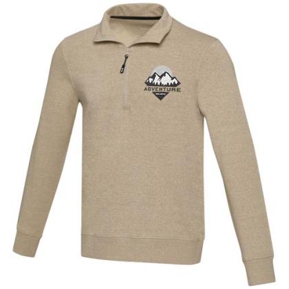 Tin unisex Aware™ recycled quarter zip sweater