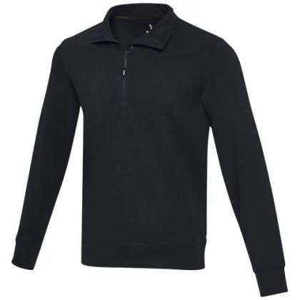 Tin unisex Aware™ recycled quarter zip sweater
