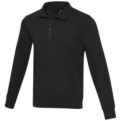 Tin unisex Aware™ recycled quarter zip sweater