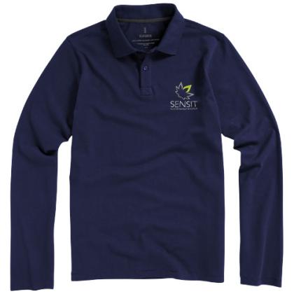 Oakville long sleeve men's polo