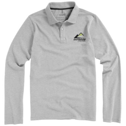 Oakville long sleeve men's polo