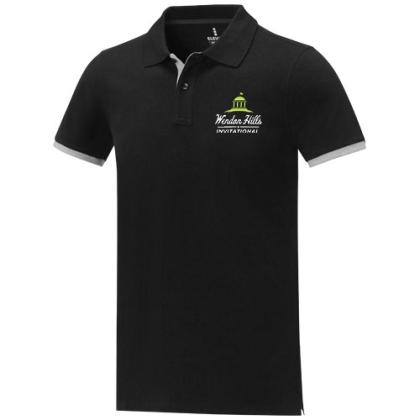 Morgan short sleeve men's duotone polo