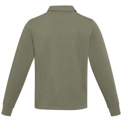 Clyde unisex organic rugby polo sweatshirt