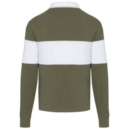 Clyde unisex organic rugby polo sweatshirt