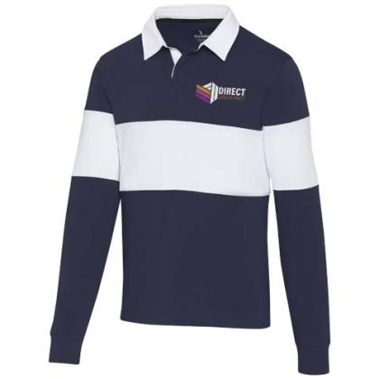 Clyde unisex organic rugby polo sweatshirt