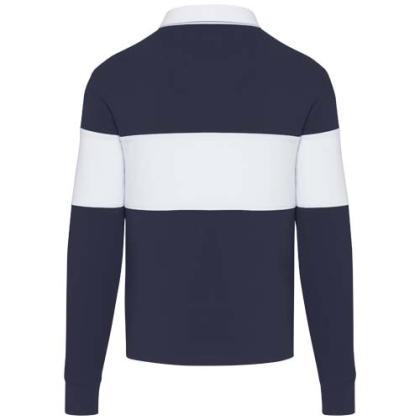 Clyde unisex organic rugby polo sweatshirt